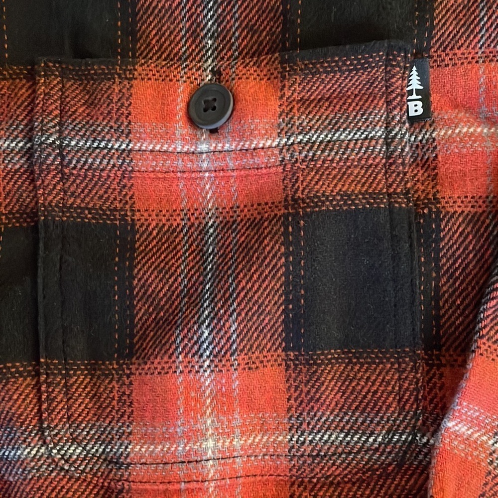 NWT Bass burnt red flannel shirt -135 - Picture 5 of 5
